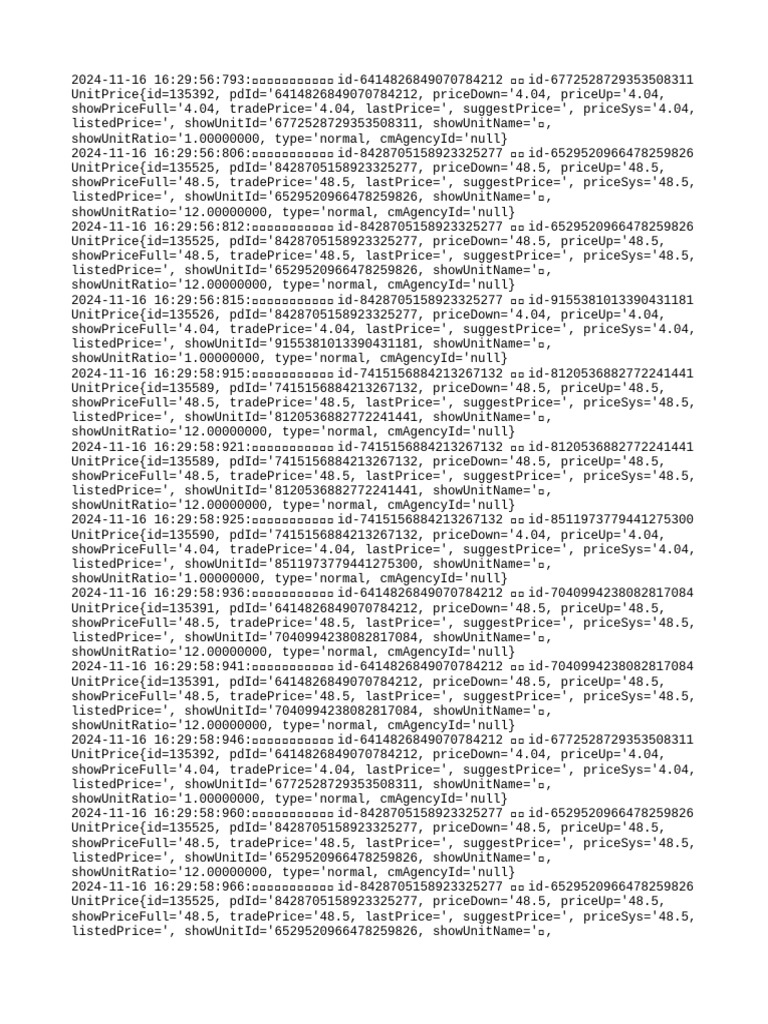 Local Price Query Results | PDF