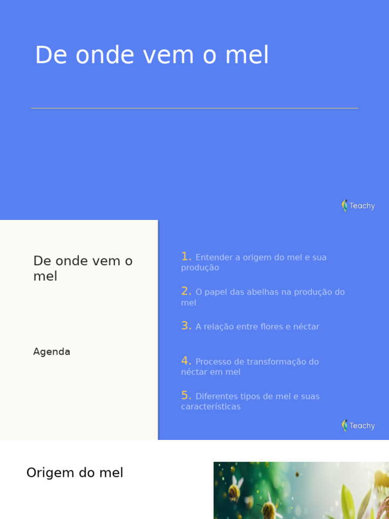 Origem e Produção do Mel | PDF | Mel | Abelhas