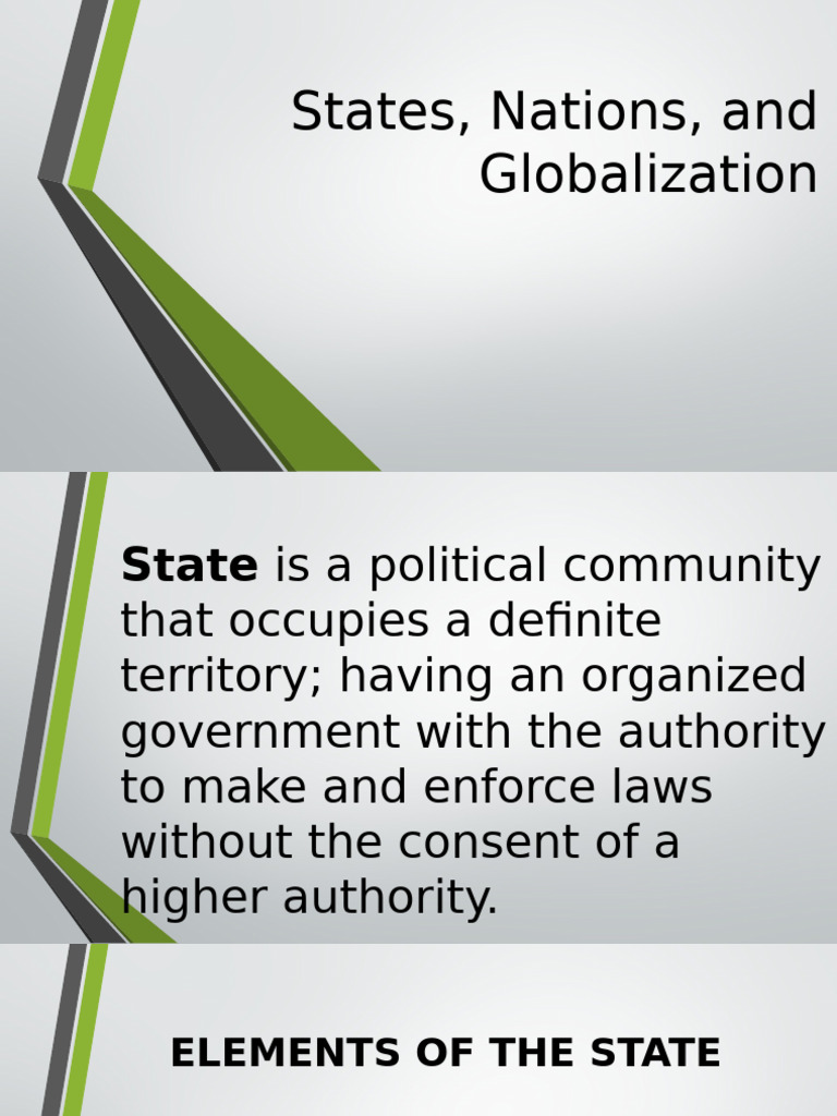 States Nations And Globalization Pdf Territorial Waters Political