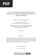 Download A White FJ Zerilli and HD Jones- Ab Initio Calculation of Intermolecular Potential Parameters for Gaseous Decomposition Products of Energetic Materials by Tuoma2 SN79630082 doc pdf