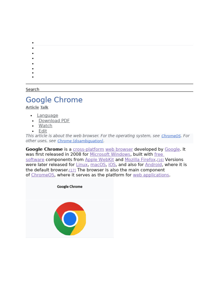 Google Chrome: Language Download PDF Watch Edit | PDF | World Wide Web ...