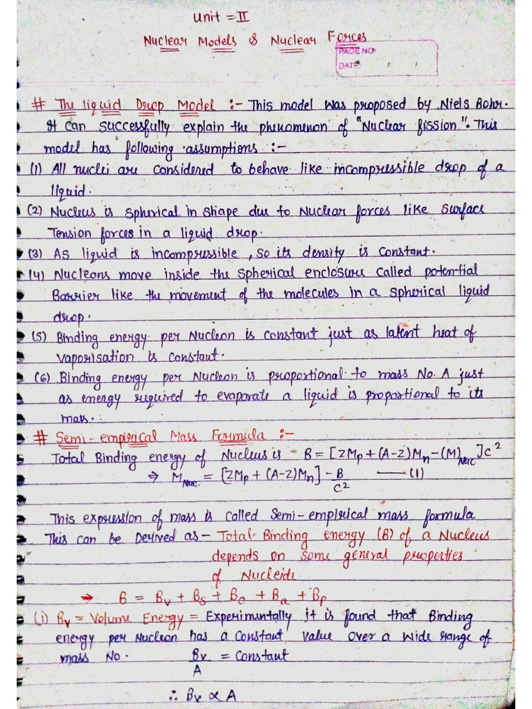 Unit 2 Nuclear Physics Pdf