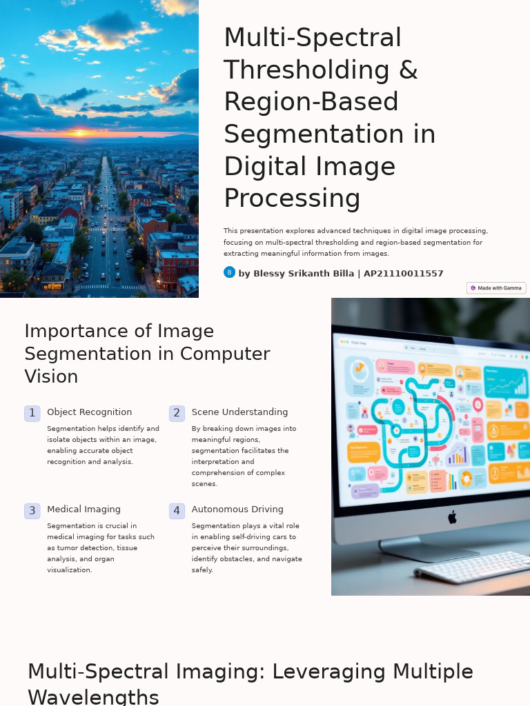Multi Spectral Thresholding and Region Based Segmentation in Digital ...