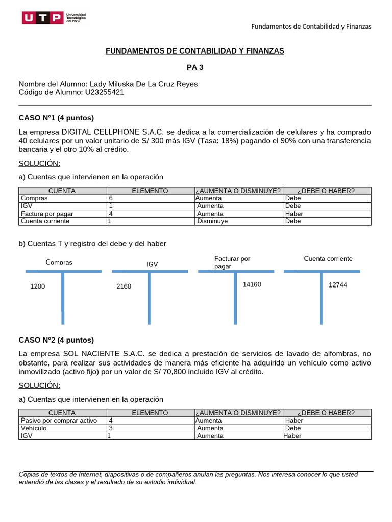 Fundamentos de Contabilidad y Finanzas | PDF | Contabilidad | Negocios ...