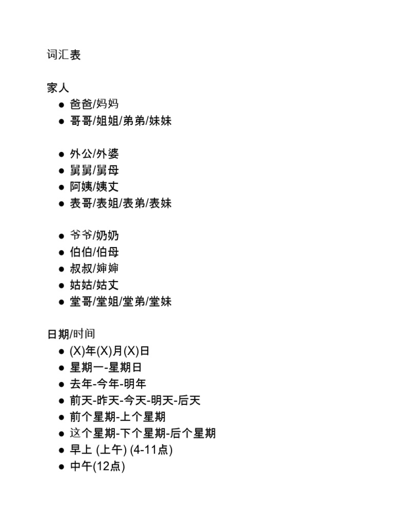 词汇表 | PDF