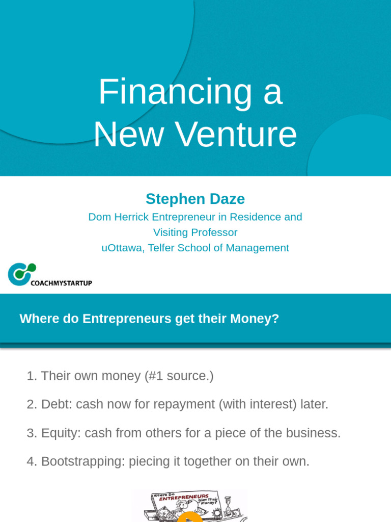 Funding Strategies for New Ventures | PDF | Corporate Finance | Venture ...