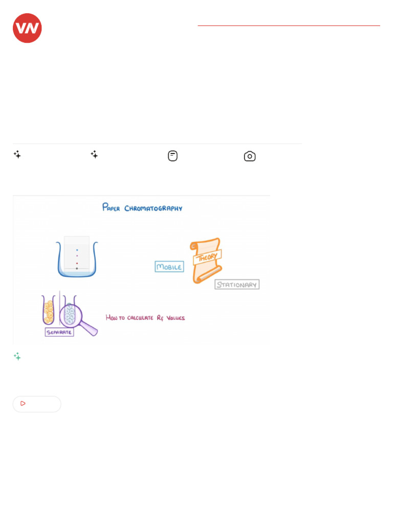 GCSE Paper Chromatography Experiment | PDF