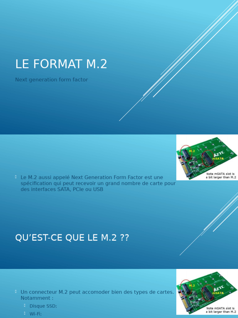 Comprendre le format M.2 pour SSD | PDF | Jeux et activités | Ordinateurs