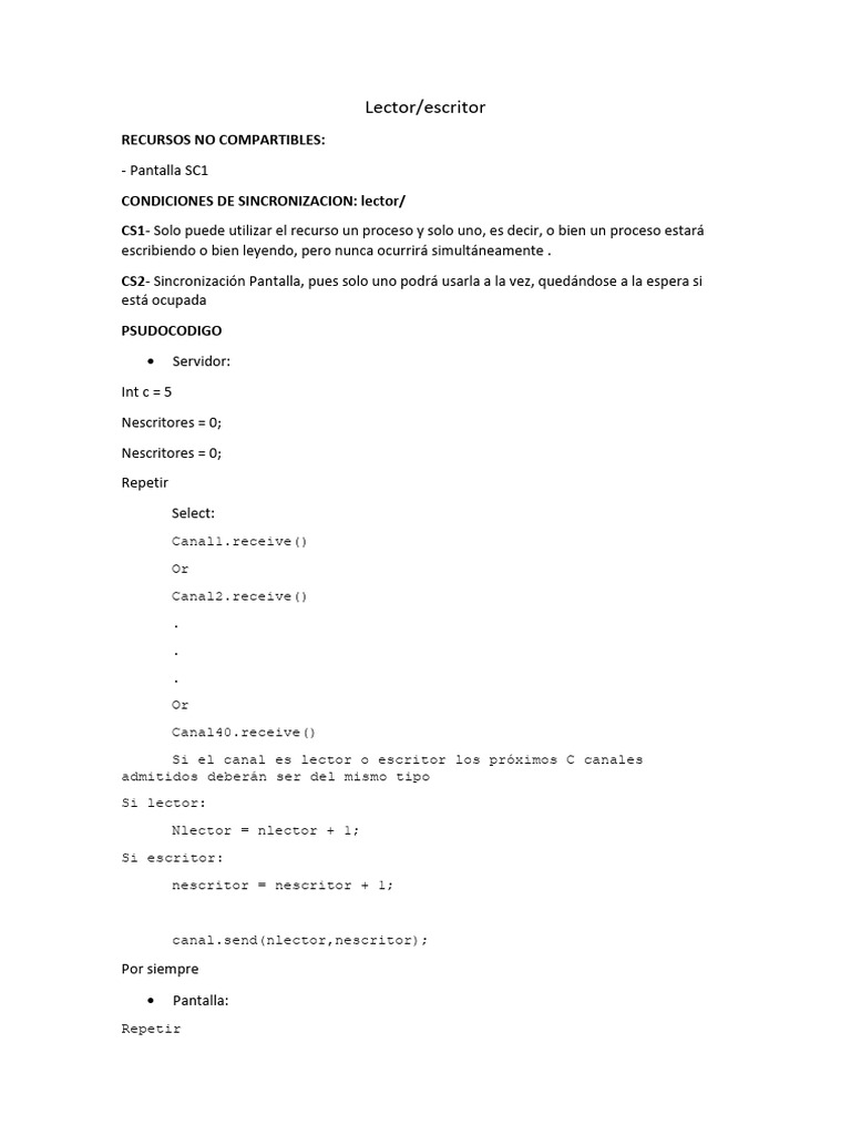 Programación Concurrente y Distribuida | PDF | Informática