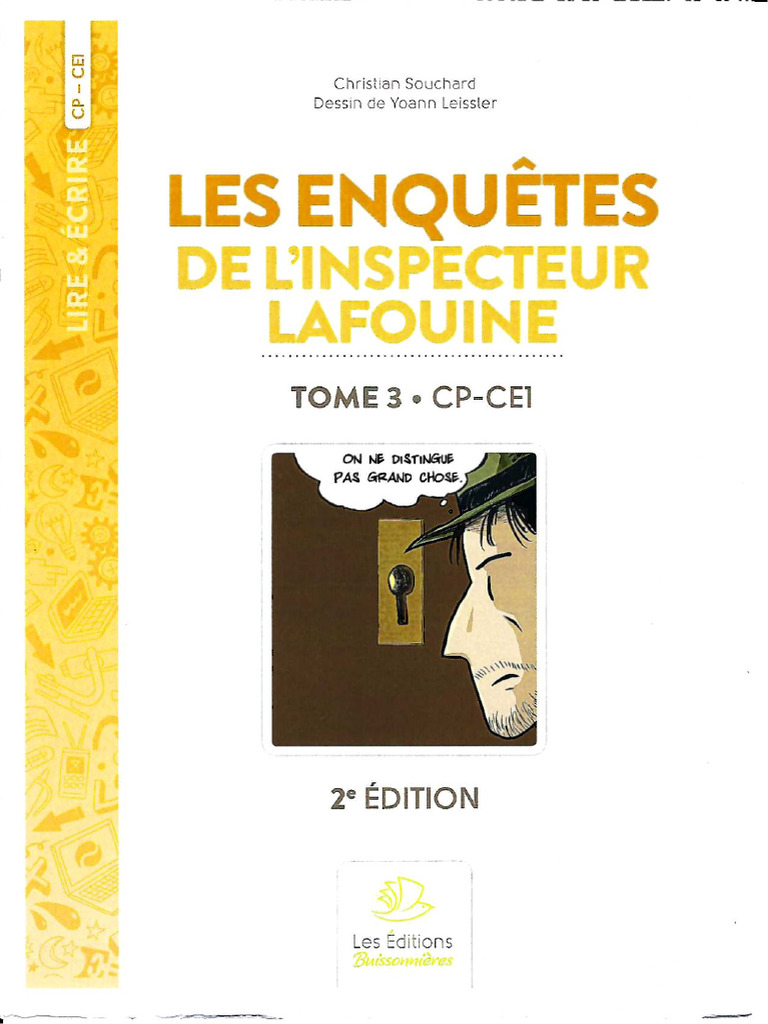 Les Enquêtes de L'inspecteur Lafouine Tome 3 CP Ce1 | PDF