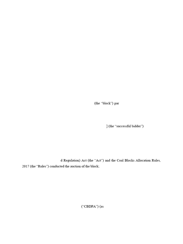 Coal Block Allocation Order India | PDF | Lease | Justice