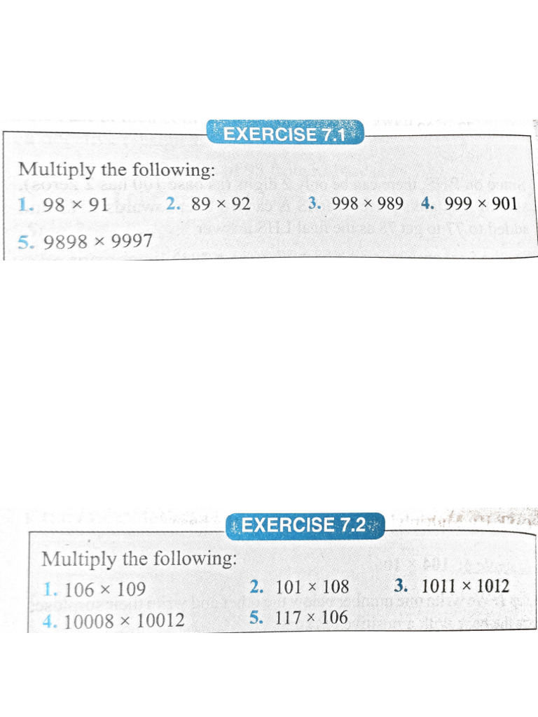 Vedic Mathmultiplication Near Base | PDF