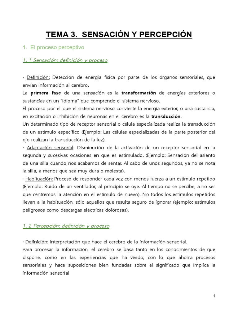 TEMA 3. SENSACIÓN Y PERCEPCIÓN.docx - Documentos de Google | PDF ...