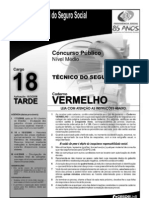 Prova Tecnico2008 Cargo18 Caderno Vermelho