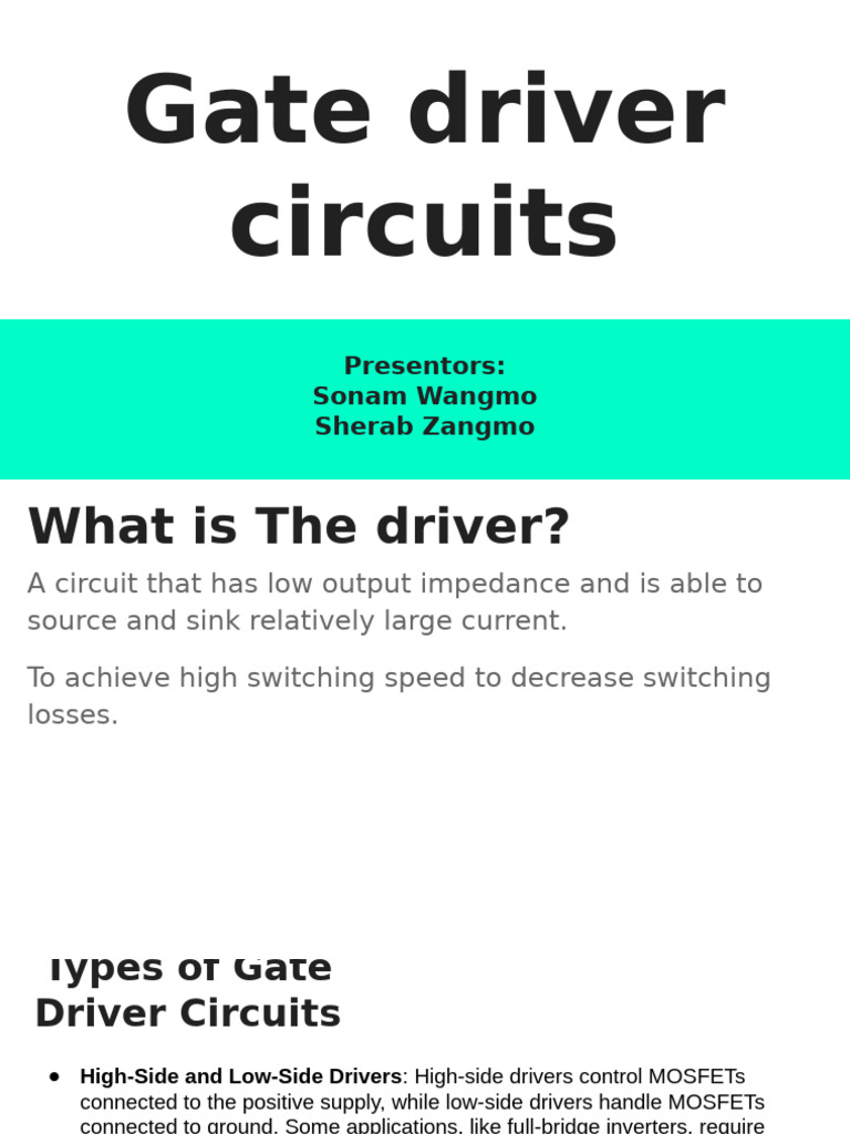 Gate Driver Ckts | PDF