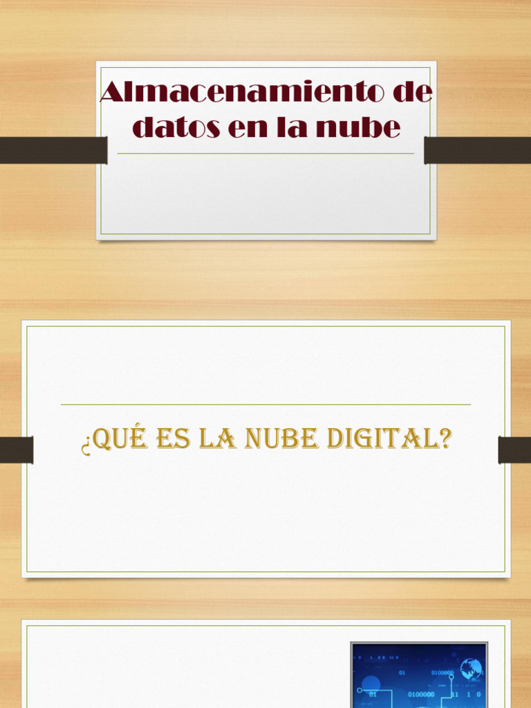 Almacenamiento de Datos en La Nube | PDF | Computación en la nube ...