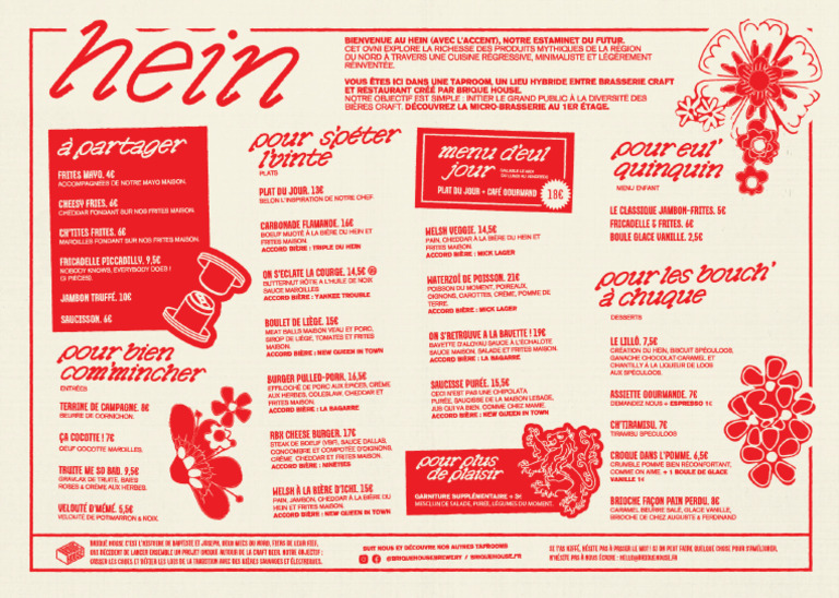 Menu Brique House : Saveurs du Nord | PDF | Cuisine | Cuisine de l'ouest