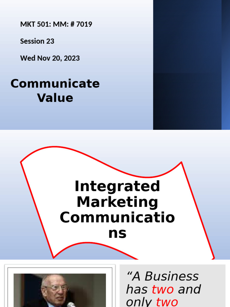 Communicating Customer Value Strategies | PDF | Marketing | Advertising