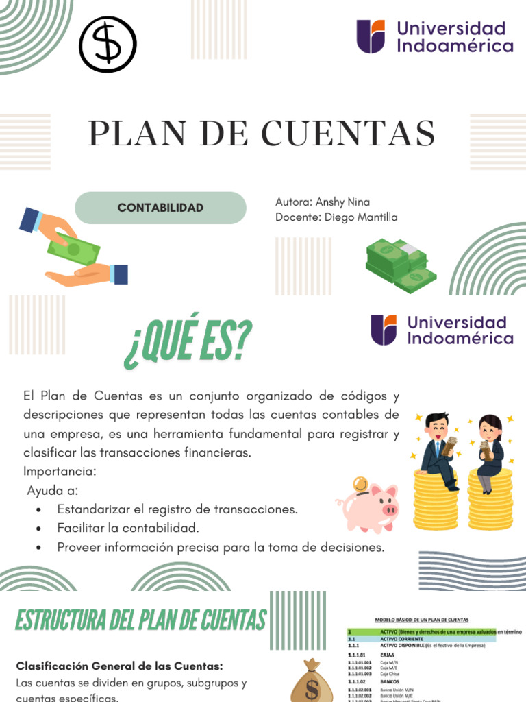 Plan de Cuentas: Clave en Contabilidad | PDF | Finanzas y dinero