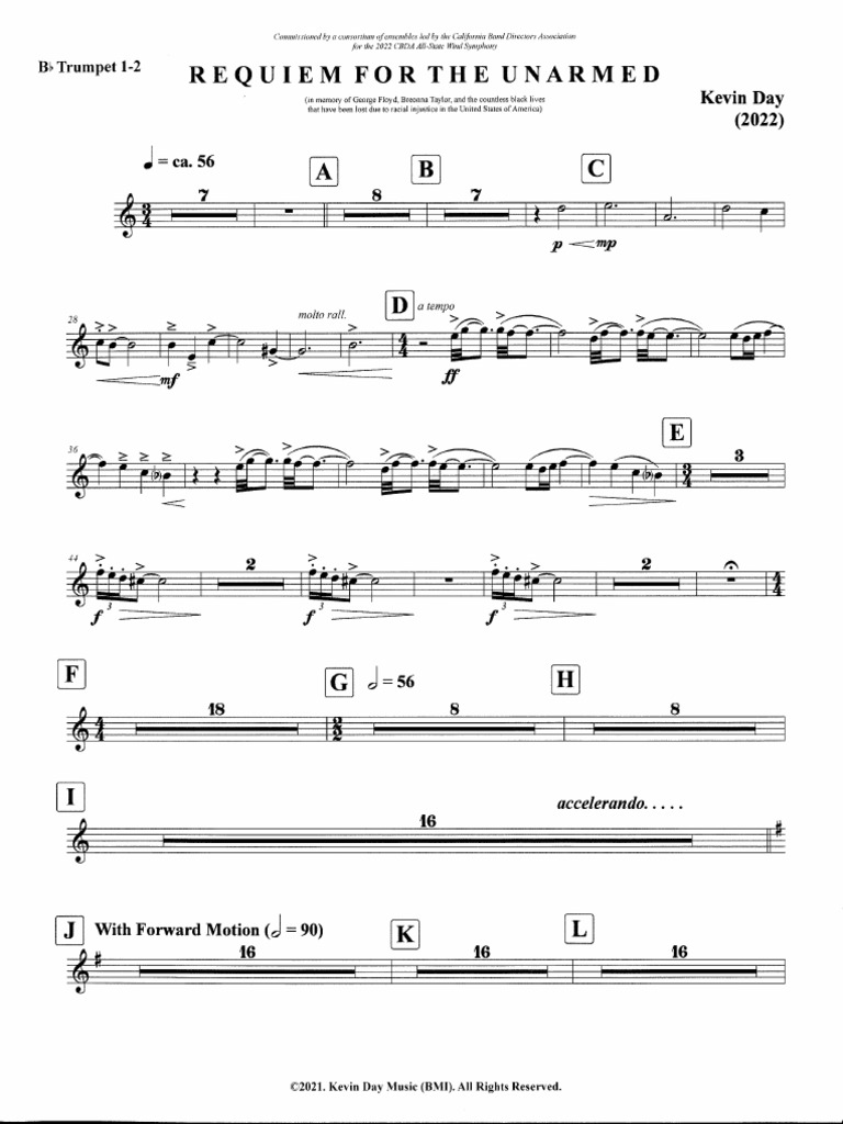 Day - Requiem For The Unarmed - Trumpet | PDF