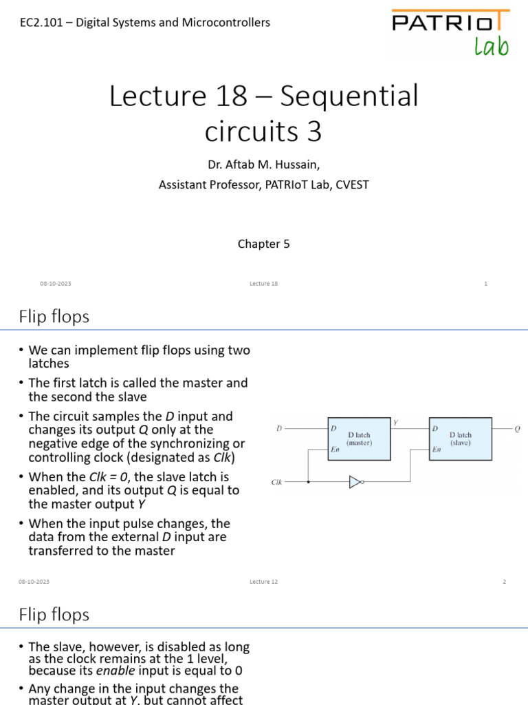 Alecture 18 - Sequential Circuits 3 | PDF | Electronic Engineering ...