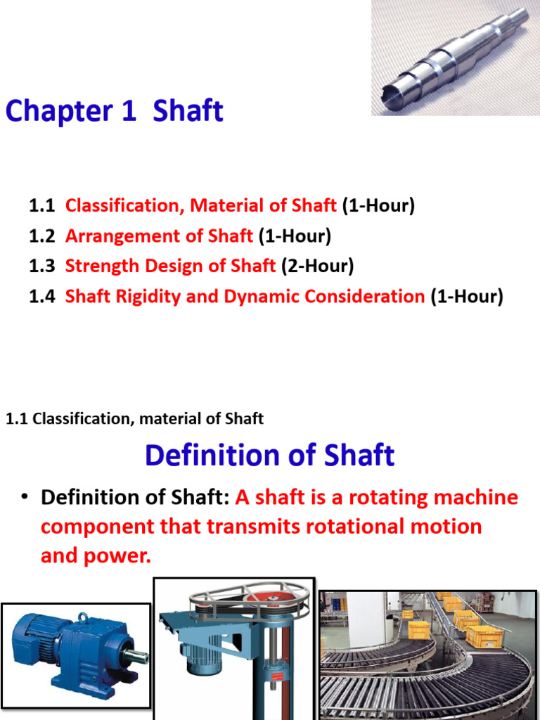 CH1-Shaft P1 | PDF | Axle | Strength Of Materials