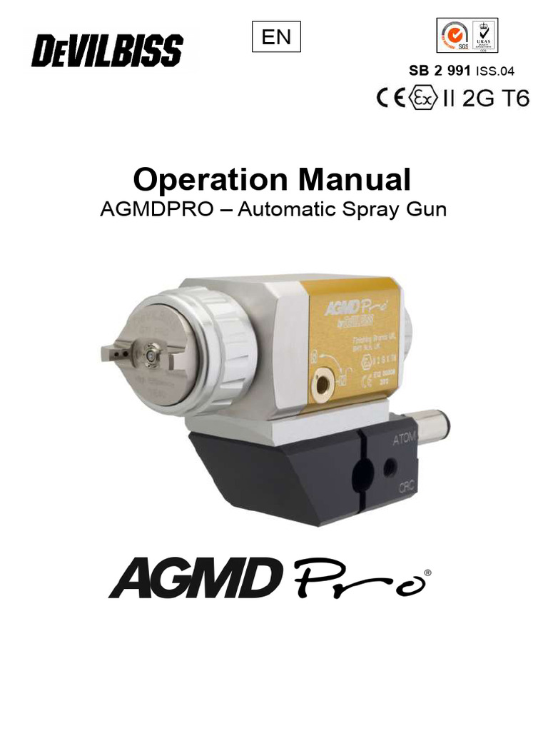 AGMDPRO Automatic Spray Gun Manual | PDF | Personal Protective ...