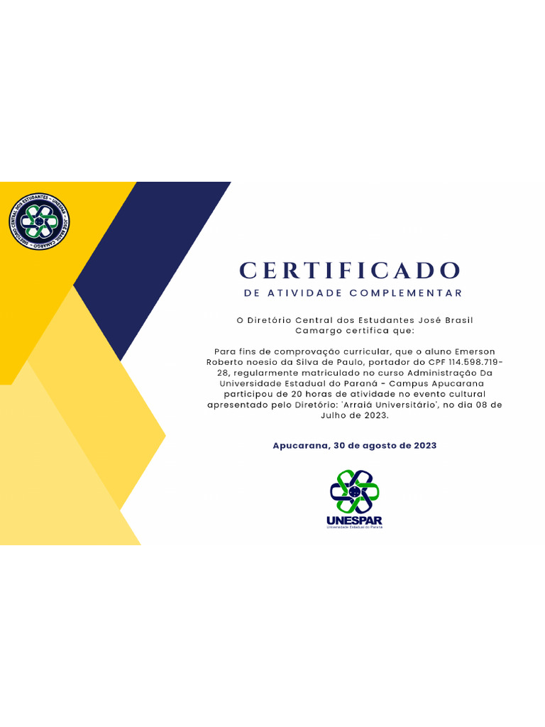 Certifica Dos | PDF
