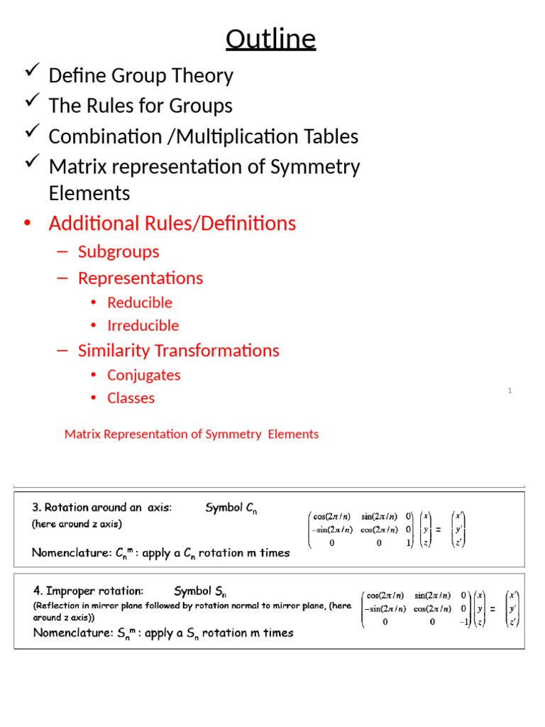Understanding Group Theory in Chemistry | PDF | Group (Mathematics ...