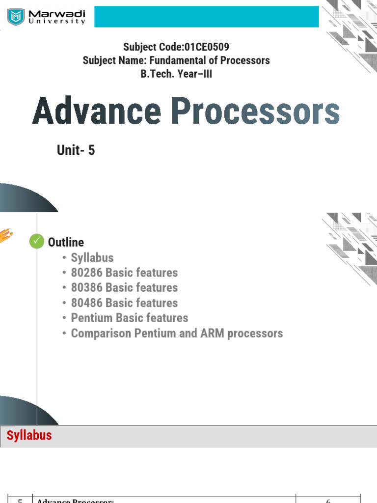 Unit5AdvanceProcessorspptx 2024 11-09-12!55!58 | PDF | Central ...
