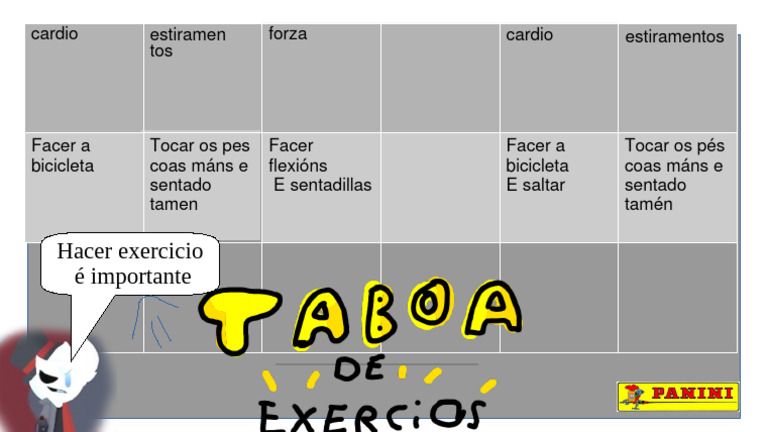 Taboa de Exercicios PDF | PDF