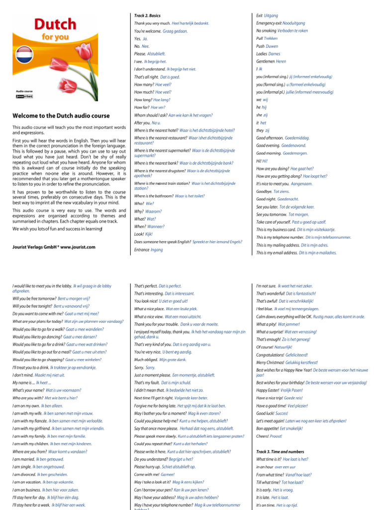 Dutch For You - 2011 | PDF