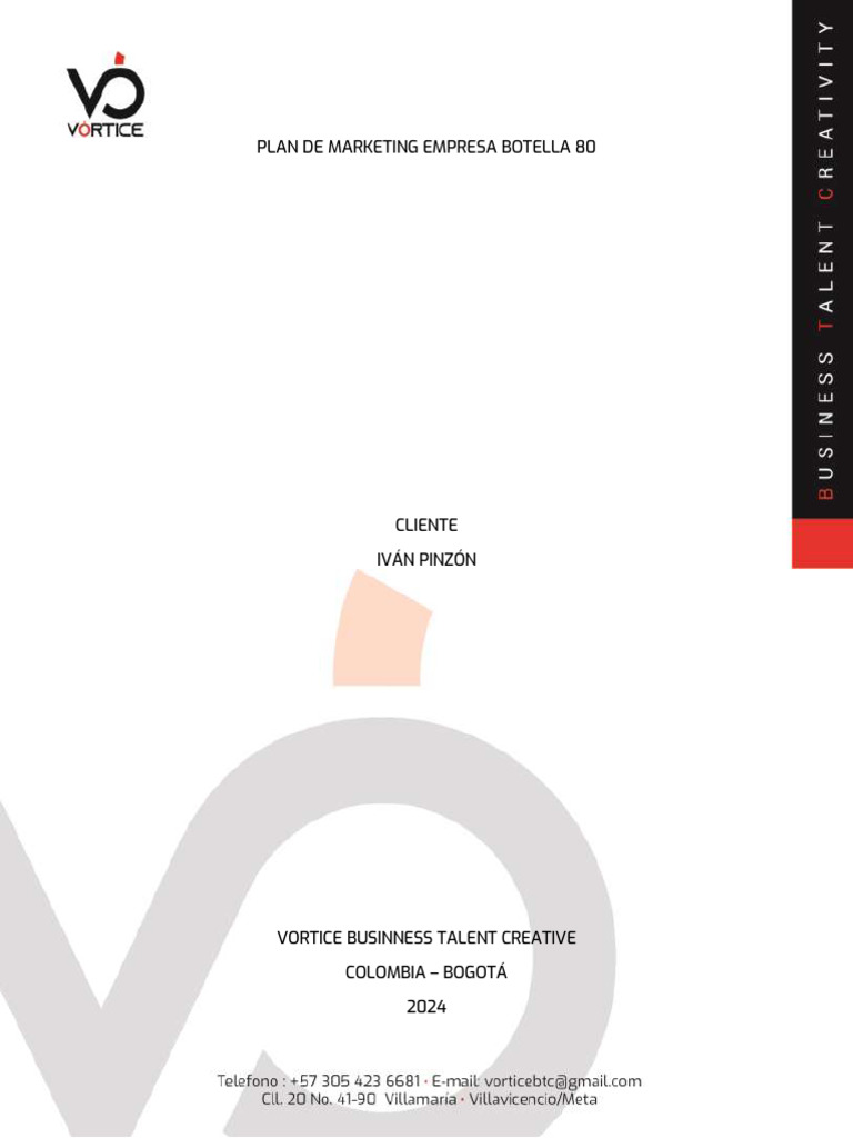 Plan de Marketing para Botella 80 | PDF | Marketing | Marca