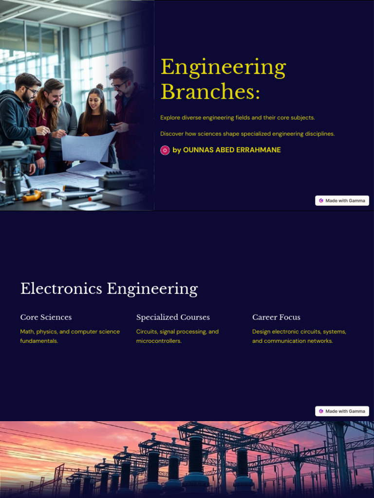 Explore Diverse Engineering Fields | PDF | Engineering | Electrical ...