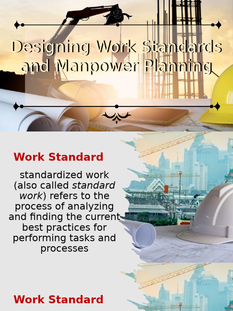 Work Standards and Manpower Planning Guide | PDF | Forecasting | Human ...