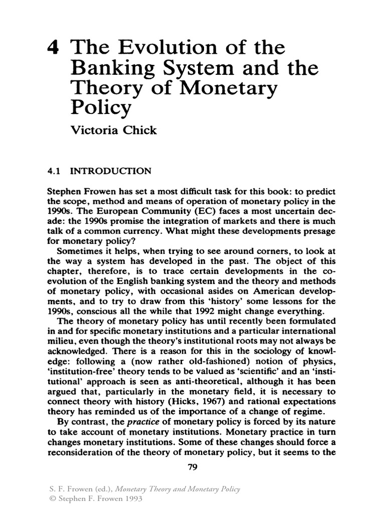 Evolution of Banking and Monetary Policy | PDF | Interest | Banks