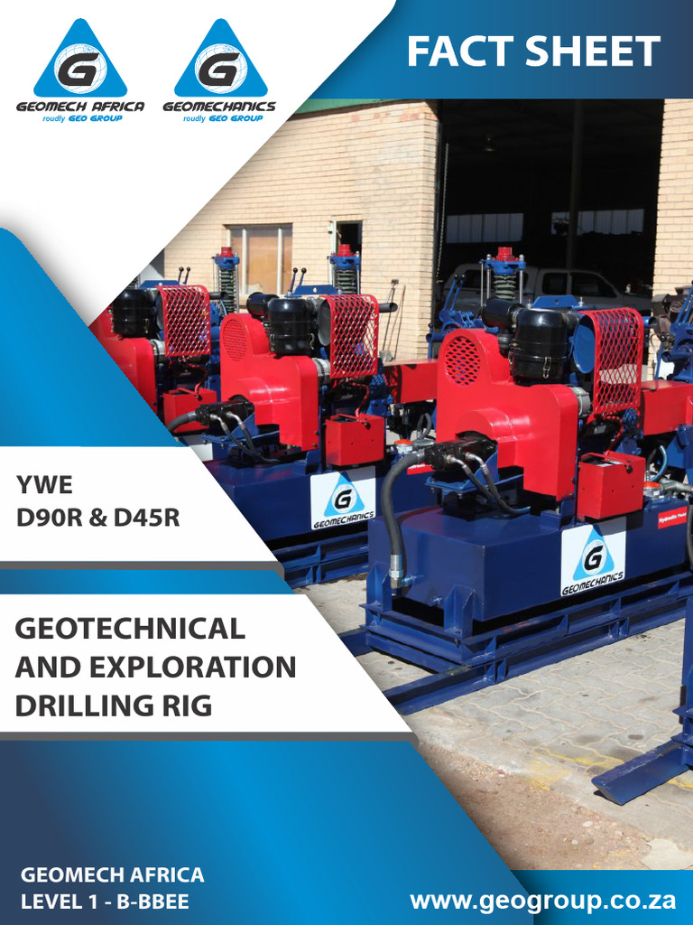 YWE D90R & D45R Drilling Rigs Overview | PDF | Drilling