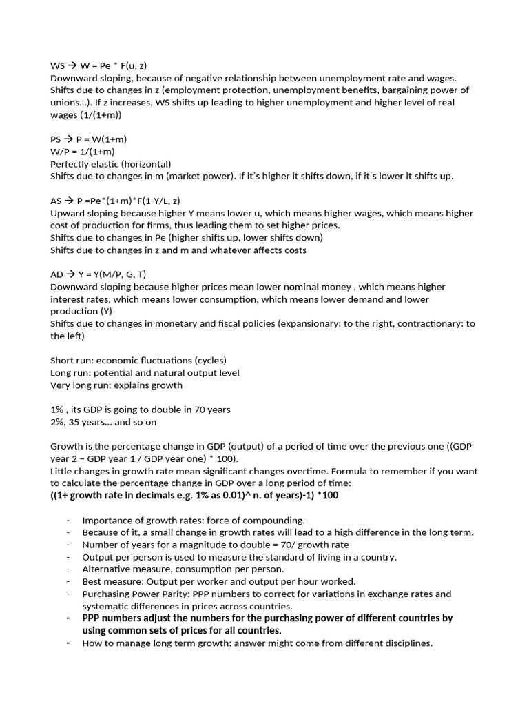 Economic Growth and Wage Dynamics Explained | PDF | Purchasing Power ...
