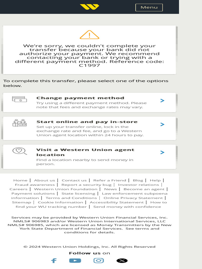 Money Transfer Global Money Transfer Western Union