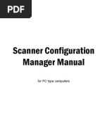 Scanner Configuration Manager Manual: For PC Type Computers