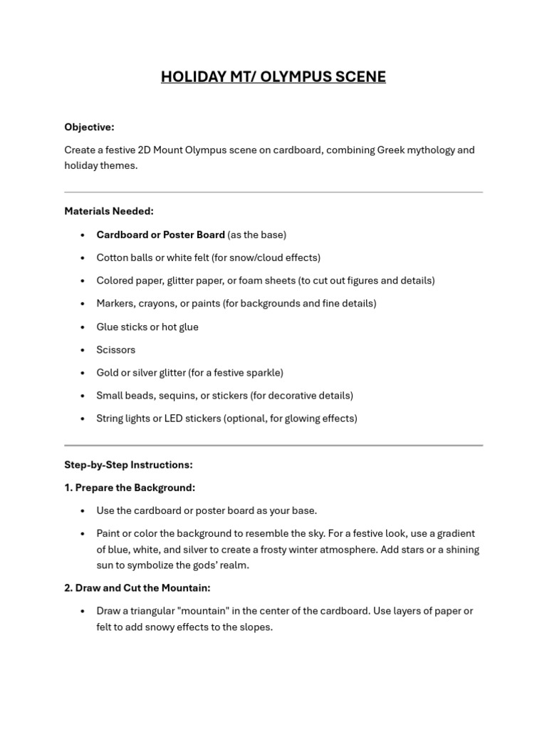Holiday Project - Novel Classes | PDF | Apollo