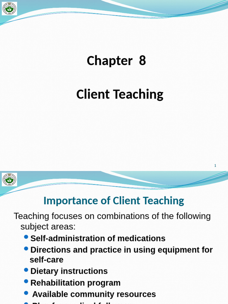 Effective Client Teaching Strategies | PDF | Learning | Learning Styles