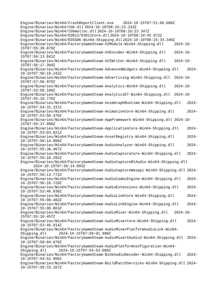 Manifest nonufsfiles win64 pdf operating system families