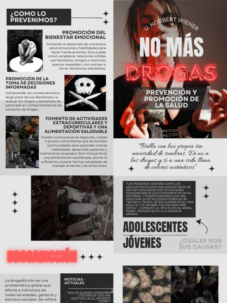 Drogadicción - Díptico Informativo | PDF | La dependencia de sustancias ...
