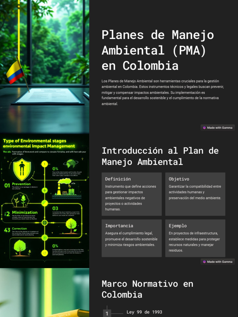Planes de Manejo Ambiental en Colombia | PDF | Entorno natural ...