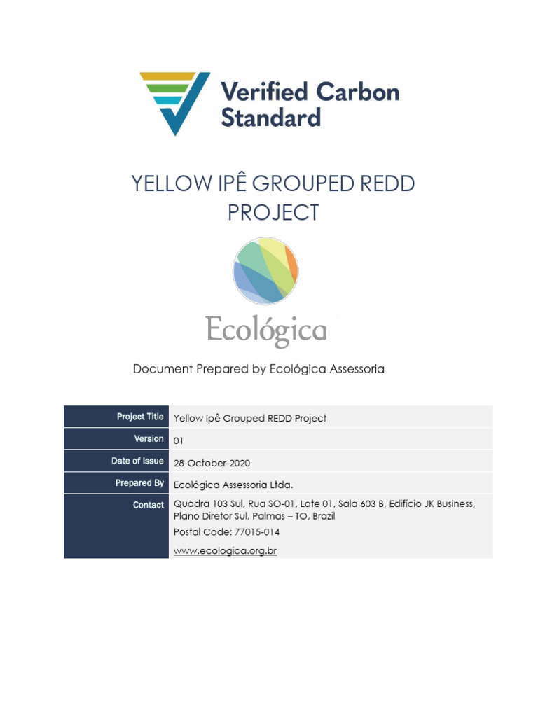 VCS Draft PD Yellow IpC - Grouped REDD Project - v01 | PDF ...