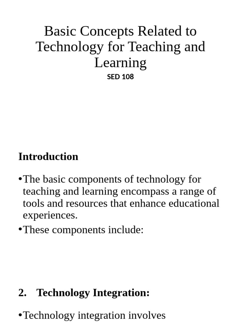 Topic-1 | PDF | Educational Technology | Learning