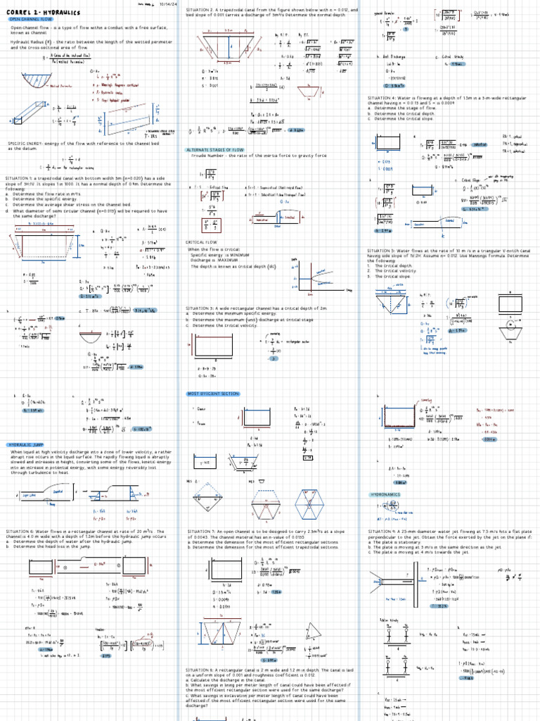 Open Channel Flow Problem Solutions | PDF | Chemical Engineering ...