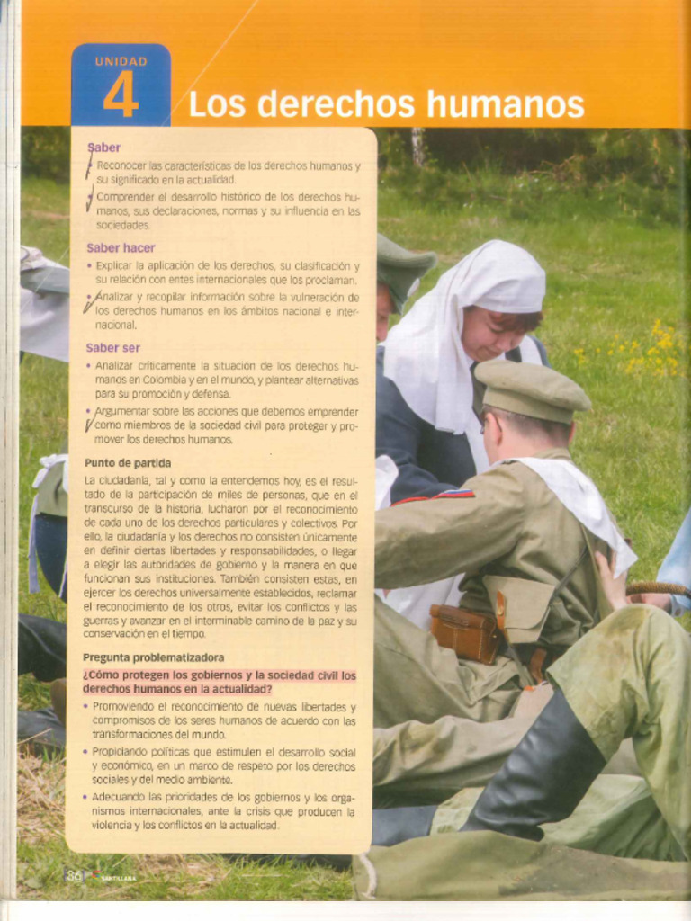 Unidad 4 Sociales 10 Derechos Humanos | PDF