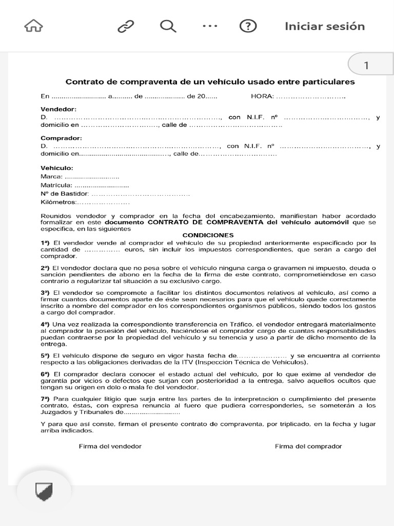 Contrato tipo compra venta vehiculos pdf review adobe cloud